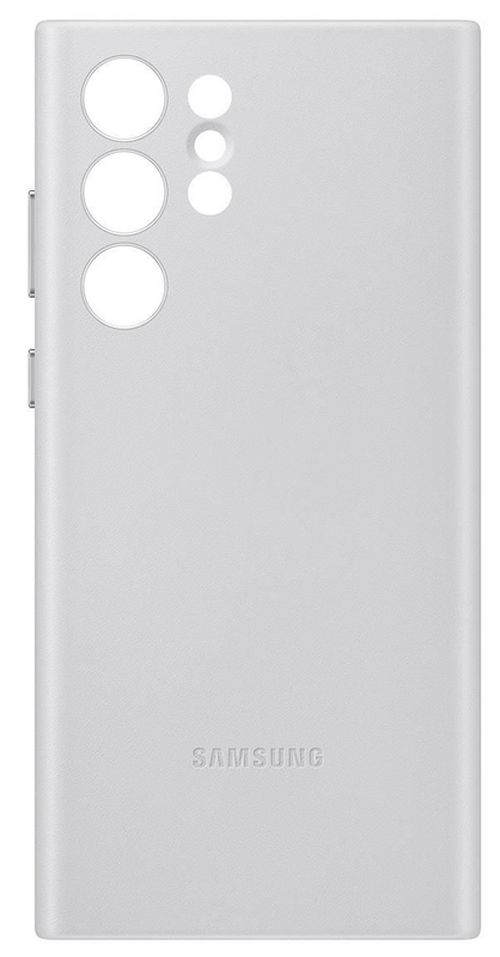 купить Чехол для смартфона Samsung EF-VS908 Leather Cover Light Gray в Кишинёве 