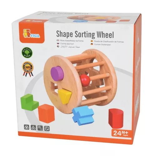 купить Игрушка Viga 54123 Shape Sorting Wheel в Кишинёве 