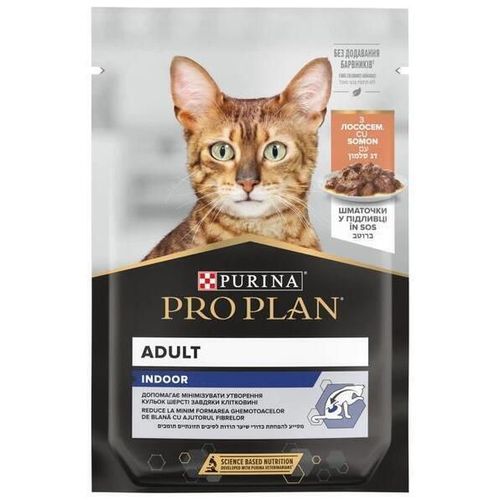 cumpără Hrană pentru animale de companie Purina Pro Plan Indoor (somon) 85g (26) în Chișinău 