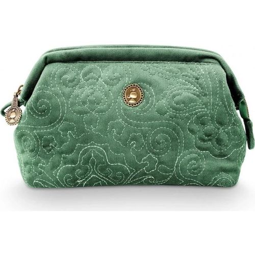 купить Несессер/косметичка Pip Studio 51.274.173 Cooper Cosmetic Purse Small Velvet Quiltey Days Green 19x8.5x12cm в Кишинёве 