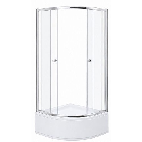 cumpără Cabină de duș MPN 8140E, 800X800X1940mm, cada inalta, forma rotunda, sticla transparenta în Chișinău 