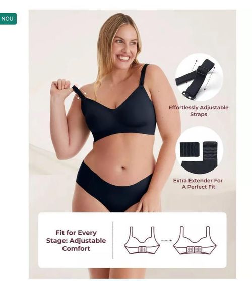 cumpără Sutien pentru alaptat Momcozy FB081-BL000L-A Sutien pentru alaptare Black, marimea L în Chișinău 