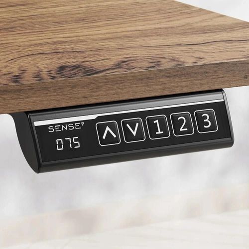 купить Офисный стол Sense7 Nojo Light 140x70 Dark Brown в Кишинёве 