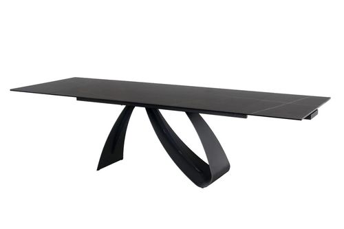 купить Стол Signal Diuna 160(240)*90 ceram.bialy statua/cz.mat в Кишинёве 