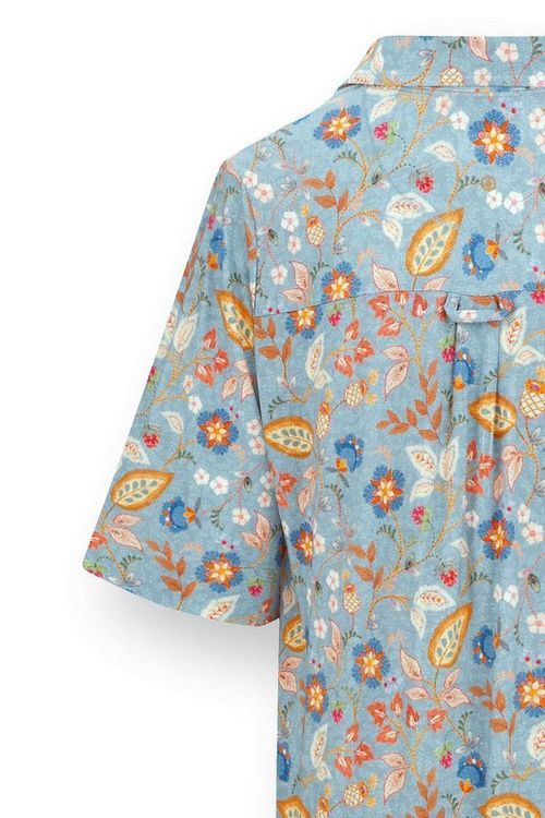 купить Домашний текстиль Pip Studio 51.504.602 Dewi Short Sleeve Nightdress Jameela Blue XXL Blue в Кишинёве 