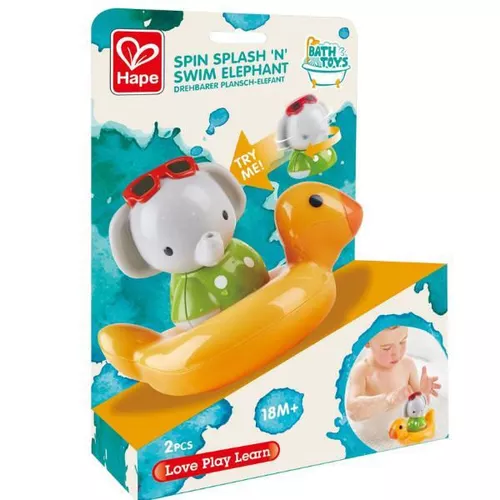 cumpără Accesoriu pentru baie Hape E0222 Jucărie mecanică pentru baie Elefantul care înoată în Chișinău 