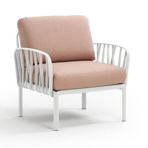 купить Кресло с подушками для сада и терас Nardi KOMODO POLTRONA BIANCO-rosa quarzo 40371.00.066 в Кишинёве 