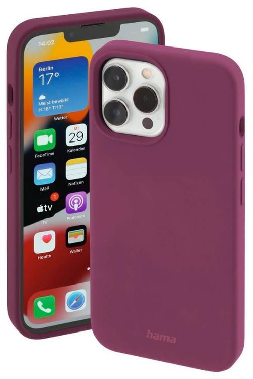 купить Чехол для смартфона Hama 196989 MagCase Finest Feel PRO Cover for Apple iPhone 13 Pro Max, burgundy в Кишинёве 