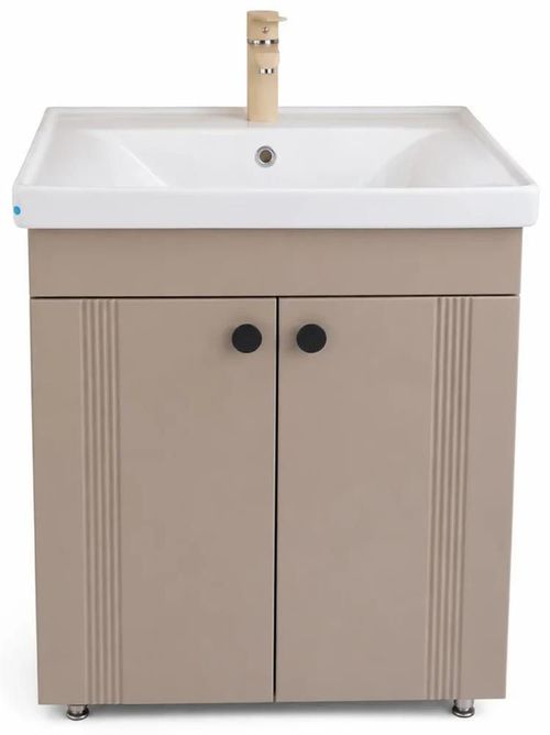 cumpără Dulap pentru lavoar Mashtab 12179 Palma (Sava) cu 2 uși 650x470x850 Capucino mat în Chișinău 