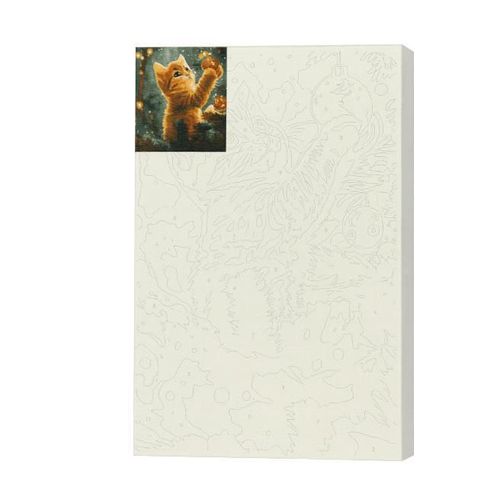 купить Картина по номерам BrushMe BS54190 40x50cm Eco, Decorator pufos в Кишинёве 