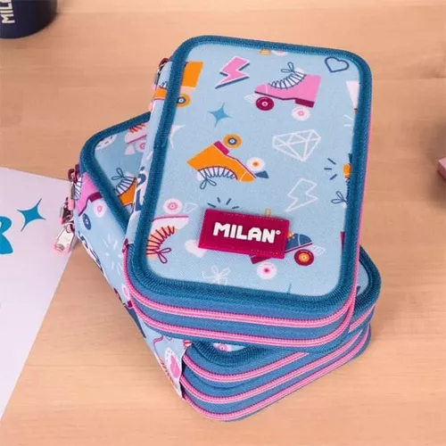 купить Школьный пенал Milan 081264RL2 Penar Roller (2 compart., echipat) в Кишинёве 