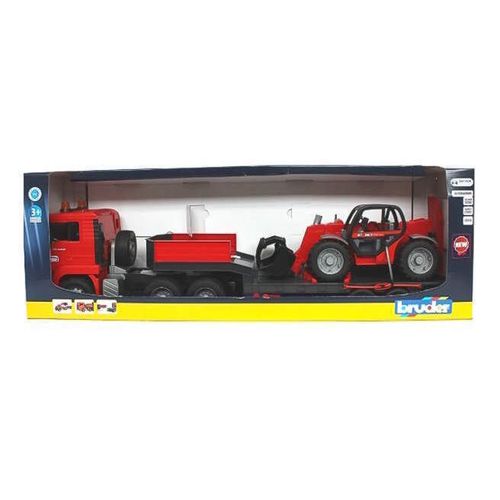 купить Машина Bruder Грузовой автомобиль 2774 BD MAN TGA с прицепом и телескопическим погрузчиком, 53988 в Кишинёве 