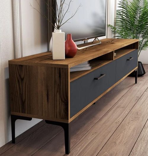 купить Тумба напольная для TV Trendy Istanbul 2, Antracit de nuc в Кишинёве 