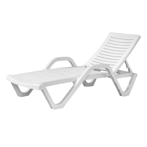 cumpără Mobilier pentru grădină Hydro S Sezlong Woody Portugalia, 188x45x72, Alb în Chișinău 