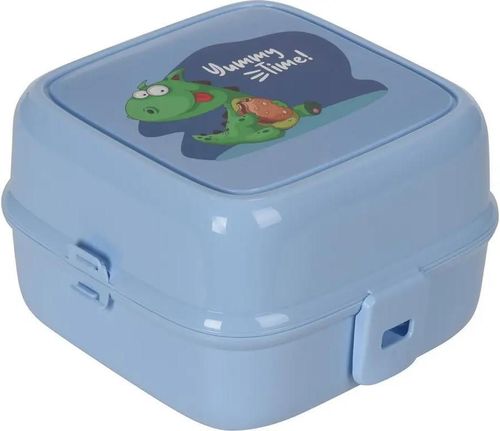 купить Контейнер для хранения пищи Excellent Houseware 26495 Ланч-бокс с отделениями и вилкой 14.5x14.5x9.5cm в Кишинёве 