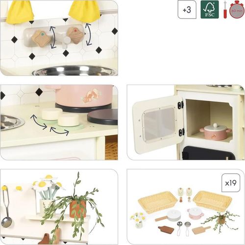 купить Игрушечная кухня и посуда Janod J06642 Bucatarie din lemn Grande Cuisine в Кишинёве 