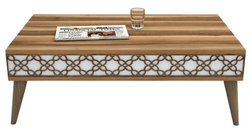 купить Журнальный столик Trendy Oras, Nuc, Alb 105x36x60cm в Кишинёве 