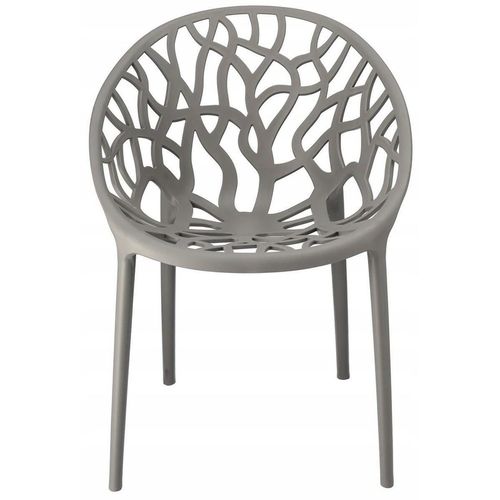 купить Стул Jumi CM-102262 Scaun terasa ALBERO din plastic, Gri в Кишинёве 