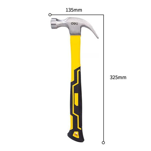 купить Молоток Deli DLE5002 500г, ручка из фибры в Кишинёве 