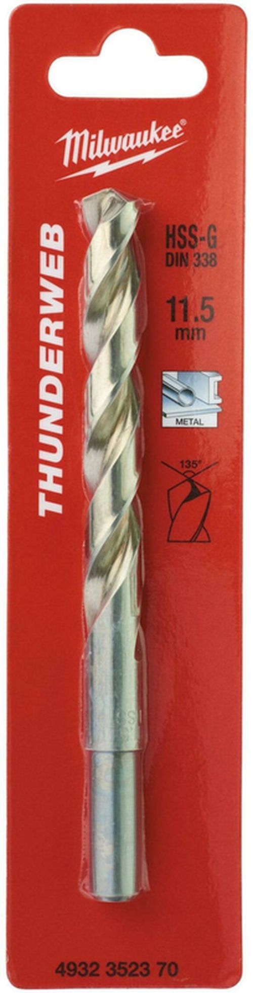 купить Сверло Milwaukee 4932352370 Burghiu pu metal HSS-G 11.5x142 P1M в Кишинёве 