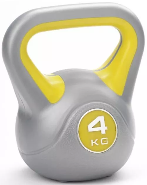 cumpără Ganteră LiveUp LS2047/04/YE Plastic Kettle Bell 4KG în Chișinău 