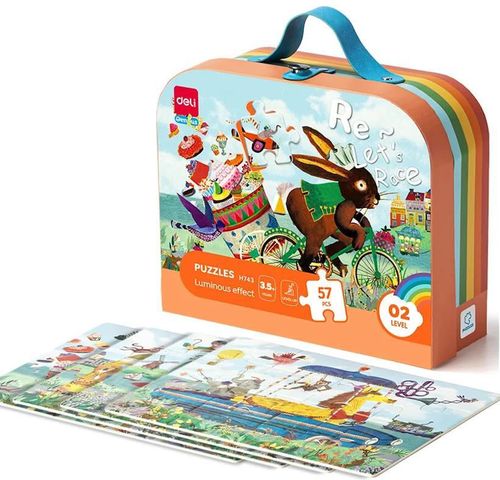 cumpără Puzzle Deli DLEH743 Puzzle Let's Race, 57elem în Chișinău 