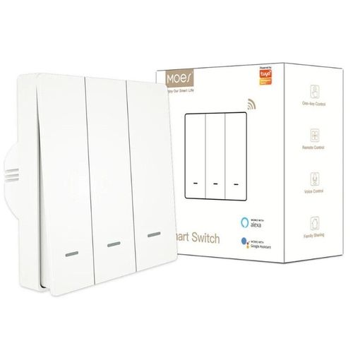 cumpără Întrerupător electric Moes ZS-SR-EU3-WH-MS în Chișinău 