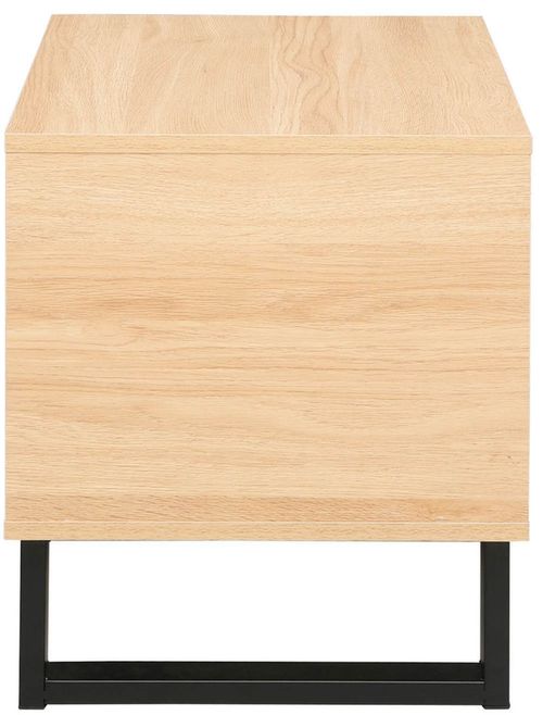 cumpără Noptieră Deco Zenvo (50x40x49H) Oak/Black în Chișinău 