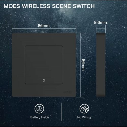 купить Выключатель электрический Moes ZT-SR-EU3-GY-MS в Кишинёве 