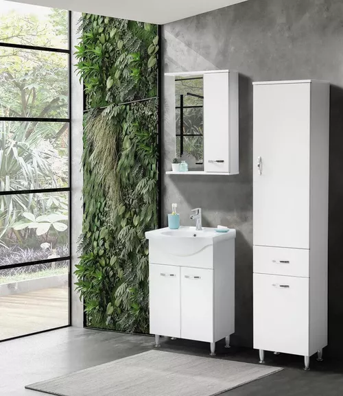 cumpără Oglindă baie Martat Olympia cu oglinda 55cm (white) în Chișinău 