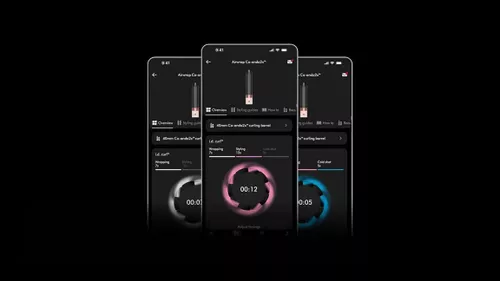 купить Прибор для укладки Dyson HS09 Airwrap Co-anda2x, Straight+Wavy Amber Silk в Кишинёве 