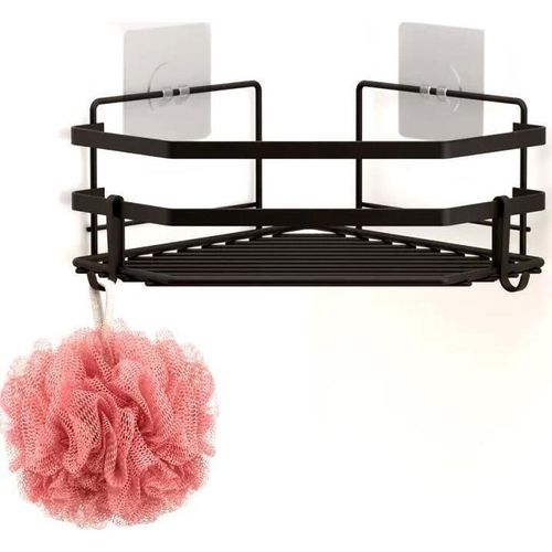 купить Полка для ванной Teknotel ST177b metal negru 29,5x12x7,5cm в Кишинёве 