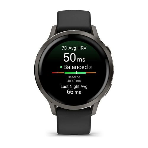 купить Фитнес-трекер Garmin Venu 4 - 41 mm, Slate bezel with Black silicone band в Кишинёве 