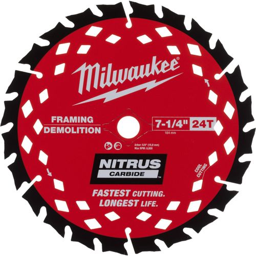 купить Диск отрезной Milwaukee 4932499376 Nitrus, Ø190xØ30mm, Z24, Lemn cu cuie в Кишинёве 