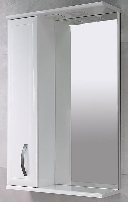 купить Зеркало для ванной Bayro Allure 600x750 левый белый в Кишинёве 