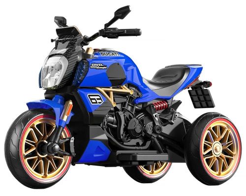 cumpără Mașină electrică pentru copii Richi (78237) Motocicleta albastra pe acumulator pentru copii (1260) în Chișinău 