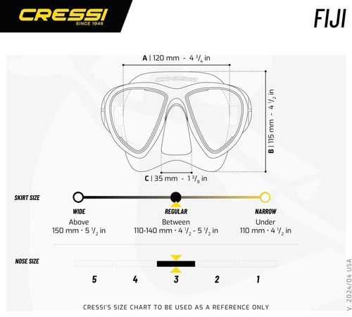 cumpără Accesoriu pentru înot Cressi-Sub Masca Inot Fiji Black/Black (Dn225050) în Chișinău 