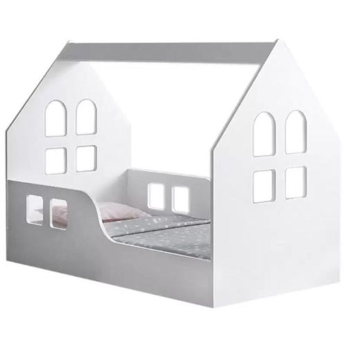 купить Кровать Happy Babies House Windows L01 70x140 (White) в Кишинёве 