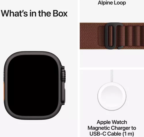 cumpără Ceas inteligent Apple Watch Ultra 4 GPS Cellular 49mm Black Titanium Case with Burgundy Alpine Loop L MJC24 în Chișinău 