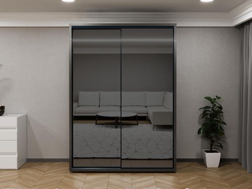 купить Шкаф Bayro Parma Graphite 1600x2250x600 антрацит, купе в Кишинёве 