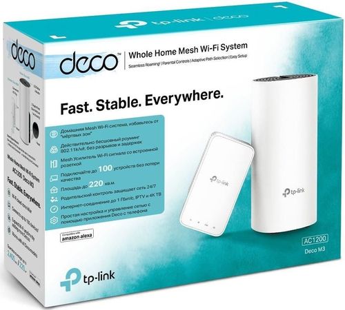 купить Wi-Fi точка доступа TP-Link Deco M3 (2-pack) AC1200 в Кишинёве 