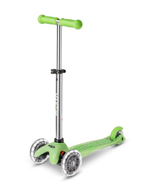 купить Самокат Micro MMD216 Mini Deluxe Glow LED Icy Lime в Кишинёве 