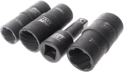 cumpără Set de tubulare, bite, duze JTC JTC-4267 Набор головок для извлечения поврежденных болтов и гаек 2-ух сторониe (17, 19, 21 мм) în Chișinău 