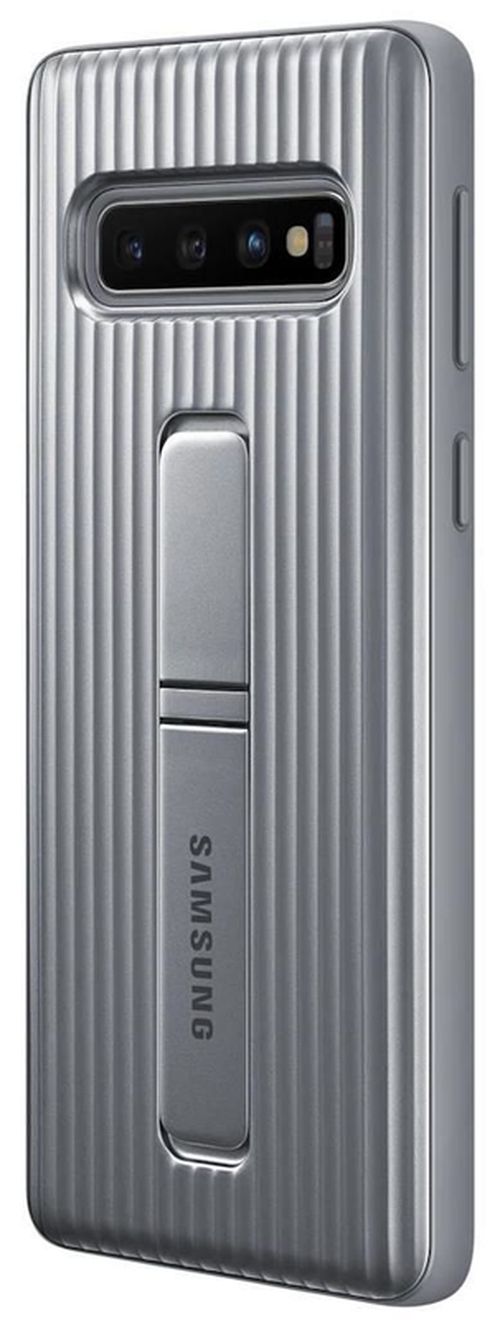 купить Чехол для смартфона Samsung EF-RG973 Protective Standing Cover S10 Silver в Кишинёве 