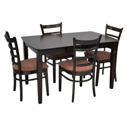 купить Комплект стол и стулья Evelin di Costacurta стол HV-27V Chocolate + 4 стула Coco Chocolate/F-789 Brown в Кишинёве 