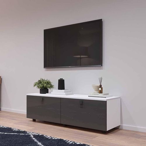 купить Тумба напольная для TV Mobildor-Lux ZEN (140x35x38H cm) PAL 8681, MDF SL-09 в Кишинёве 