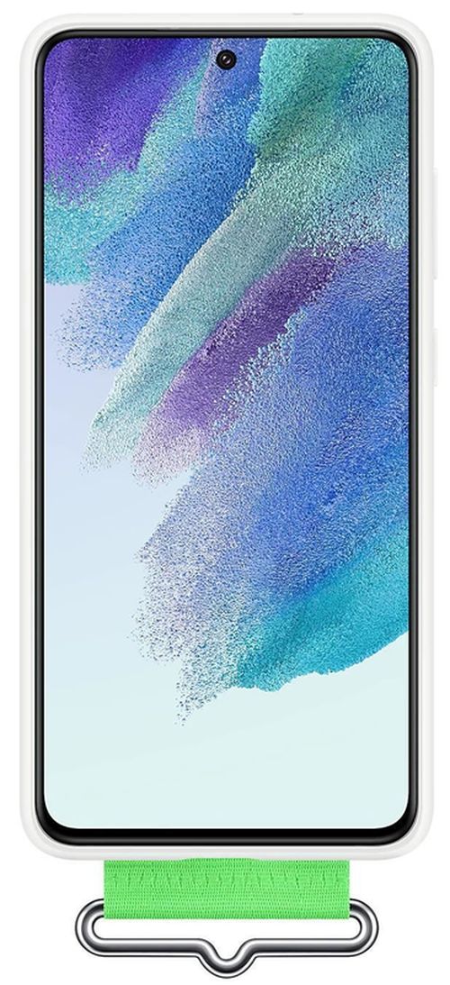купить Чехол для смартфона Samsung EF-GG990 Silicone with Strap Cover White в Кишинёве 