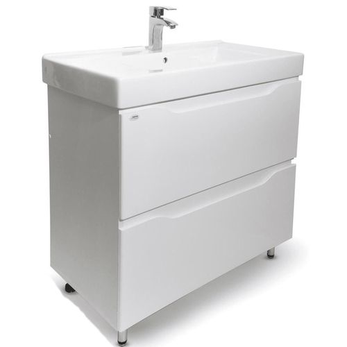 cumpără Dulap pentru lavoar Mashtab 11433 Print cu 2 sertare 80cm Alb în Chișinău 