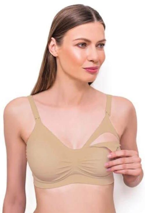 купить Бюстгальтер для кормящих мам BabyOno 0585/18 Sutien pentru mamele care alapteaza E 70-75 neutr в Кишинёве 