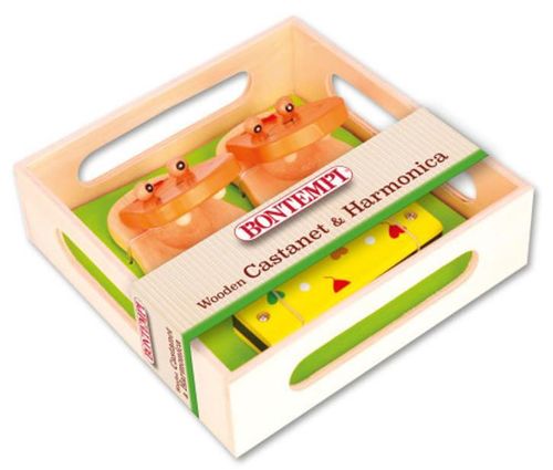 cumpără Jucărie muzicală Bontempi 610310 Деревянные кастаньеты и губная гармошка în Chișinău 
